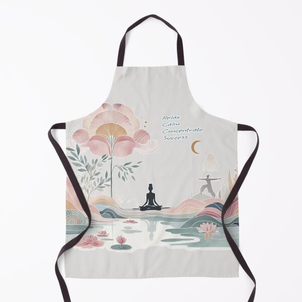 Item preview, Woman Yoga Natural Park, Relax Calm Concentrate Success Mantra quote designed and sold by Nanthanon.
