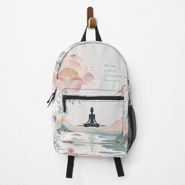 Item preview, Woman Yoga Natural Park, Relax Calm Concentrate Success Mantra quote  designed and sold by Nanthanon.