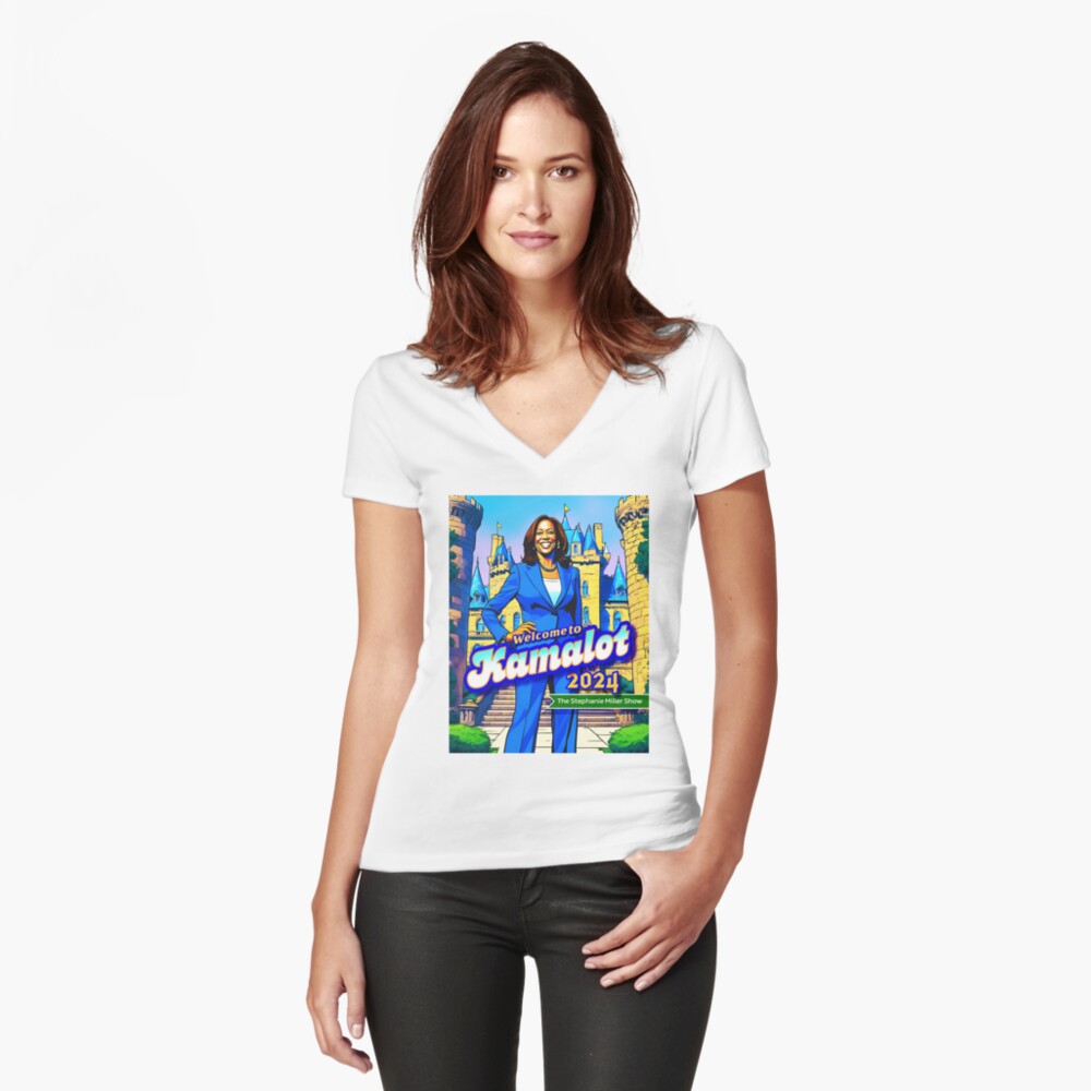 Item preview, Fitted V-Neck T-Shirt designed and sold by SMShow.