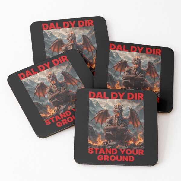 Item preview, DAL DY DIR STAND YOUR GROUND BILINGUAL RED designed and sold by Marni Scofidio Desi9ns.