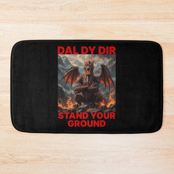 Item preview, DAL DY DIR STAND YOUR GROUND BILINGUAL RED designed and sold by Marni Scofidio Desi9ns.