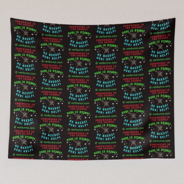 Item preview, Somewhere In The Cosmos - God Is Dying designed and sold by AlienAlmanac.