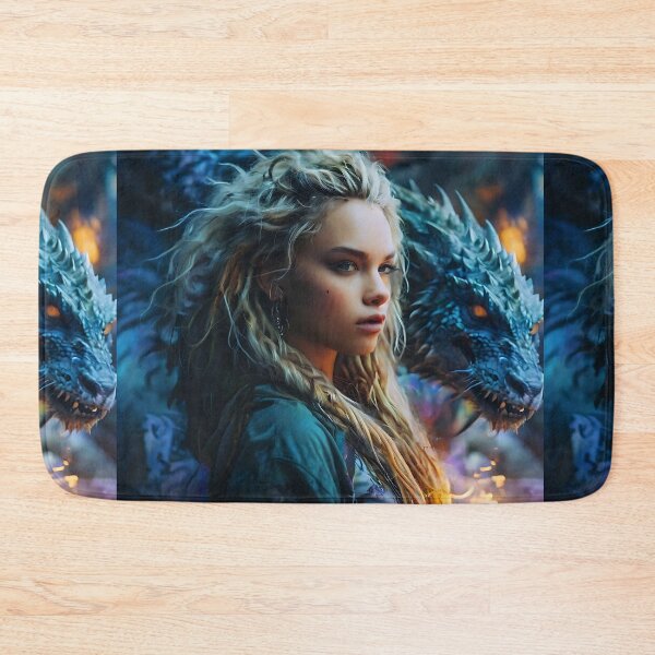 Item preview, Blonde Girl with her Blue Dragon  designed and sold by Marcicev-Bojan.