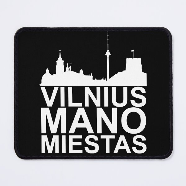 Item preview, Vilnius mano miestas - Vilnius my city white text designed and sold by Vetagio.