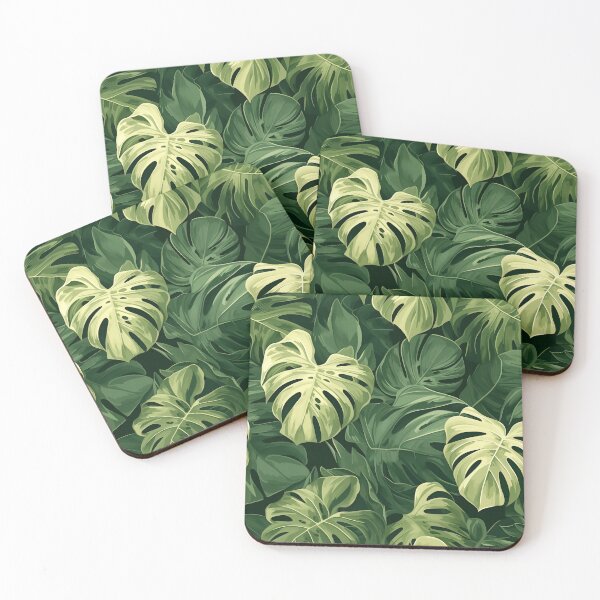 Item preview, Seamless pattern of lush tropical green leaves designed and sold by DMay-art.