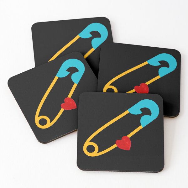 Item preview, Colorful Safety Pin and Heart - 'My Baby' Design designed and sold by tarzbol.