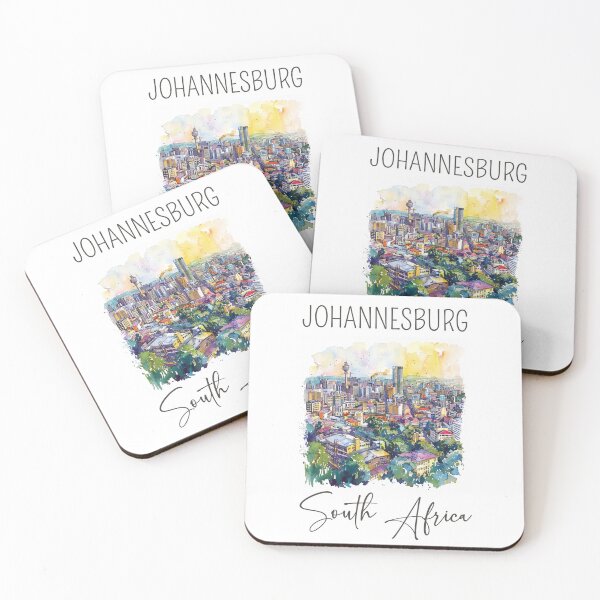Item preview, A Watercolor Design of Johannesburg - South Africa  designed and sold by Sketch-Shack.