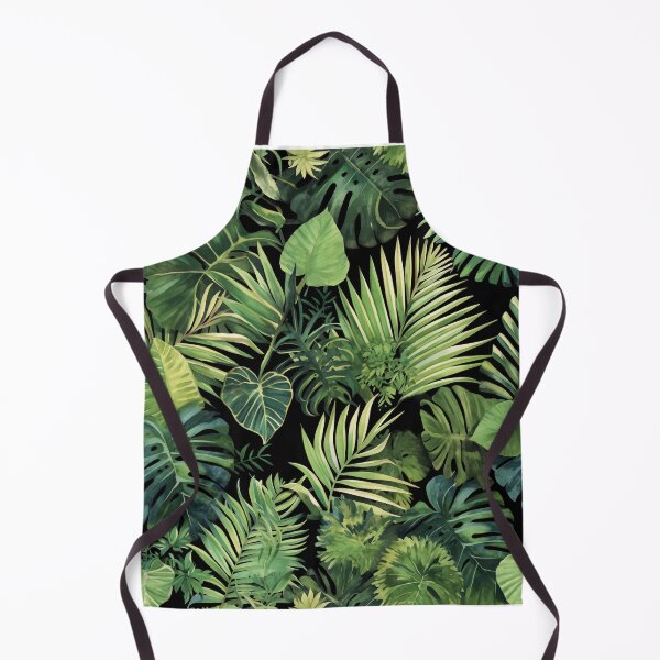 Item preview, Seamless pattern of lush tropical green leaves designed and sold by DMay-art.