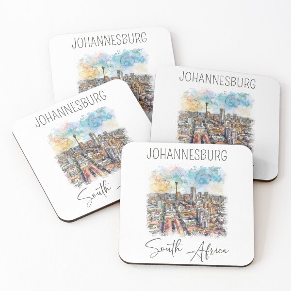 Item preview, A Watercolor Design of Johannesburg - South Africa  designed and sold by Sketch-Shack.