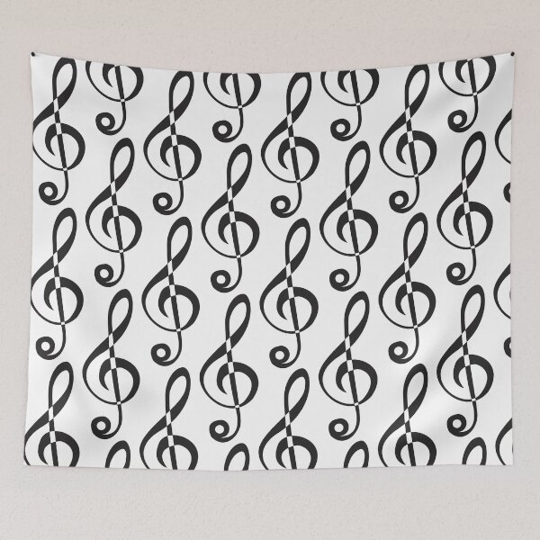 Item preview, Treble clef music designed and sold by Wolagno.