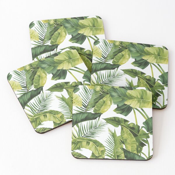 Item preview, Seamless pattern of lush tropical green leaves designed and sold by DMay-art.