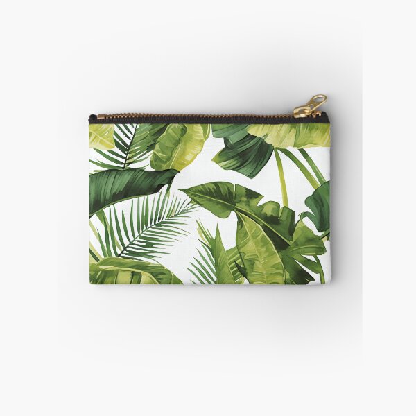 Item preview, Seamless pattern of lush tropical green leaves designed and sold by DMay-art.
