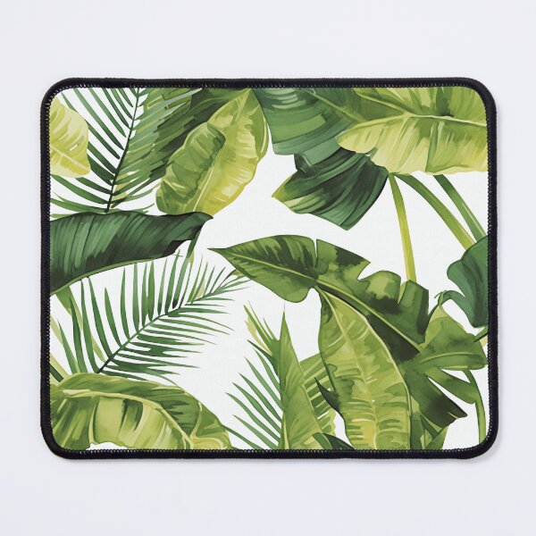 Item preview, Seamless pattern of lush tropical green leaves designed and sold by DMay-art.