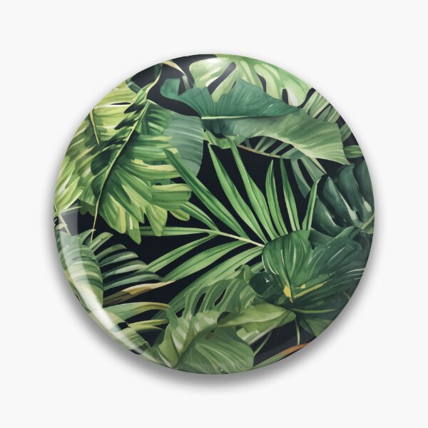 Item preview, Seamless pattern of lush tropical green leaves designed and sold by DMay-art.