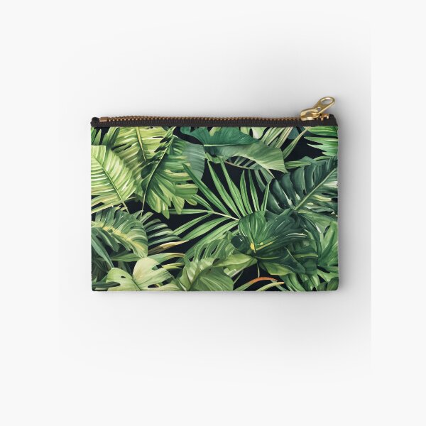 Item preview, Seamless pattern of lush tropical green leaves designed and sold by DMay-art.