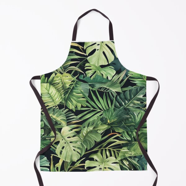 Item preview, Seamless pattern of lush tropical green leaves designed and sold by DMay-art.