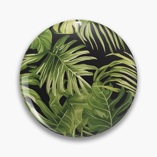 Item preview, Seamless pattern of lush tropical green leaves designed and sold by DMay-art.