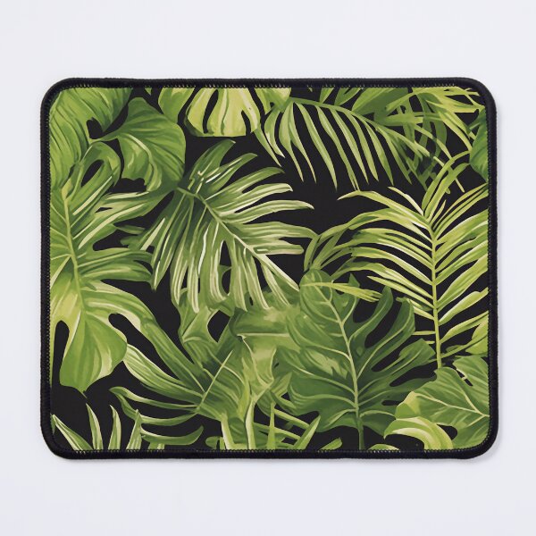 Item preview, Seamless pattern of lush tropical green leaves designed and sold by DMay-art.