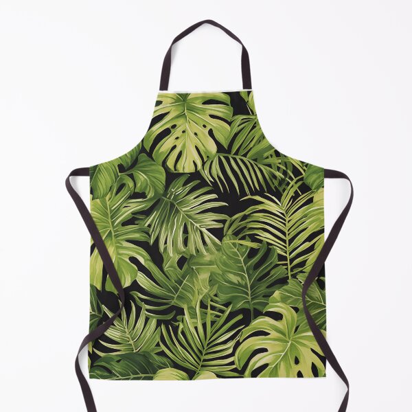 Item preview, Seamless pattern of lush tropical green leaves designed and sold by DMay-art.