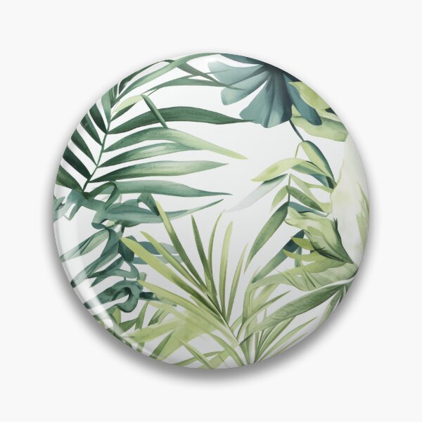 Item preview, Seamless pattern of lush tropical green leaves designed and sold by DMay-art.