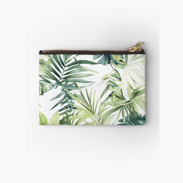 Item preview, Seamless pattern of lush tropical green leaves designed and sold by DMay-art.