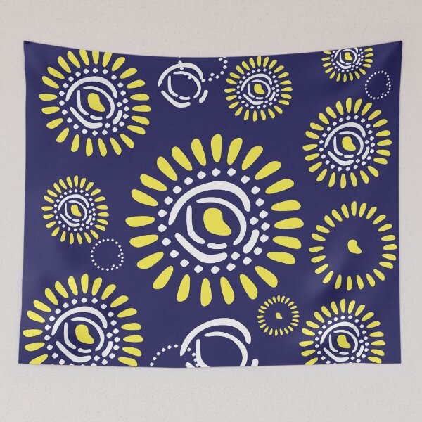 Item preview, Colorful flower patterns designed and sold by Wolagno.