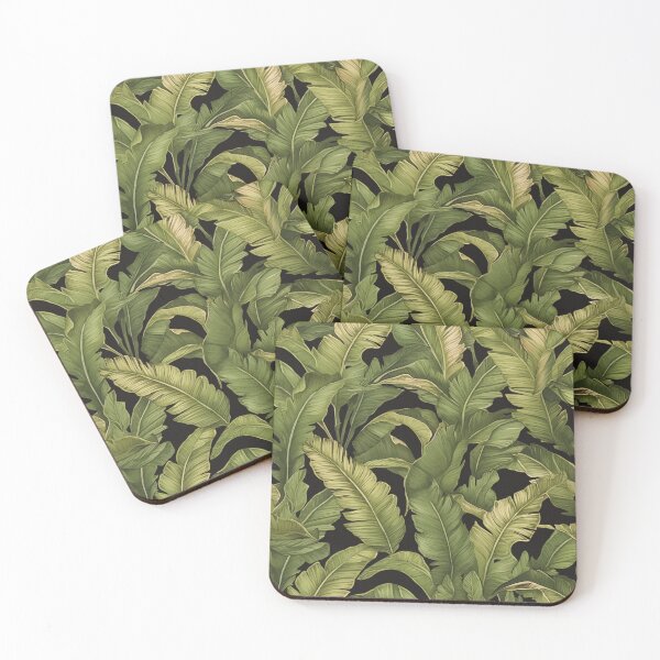 Item preview, Seamless pattern of lush tropical green leaves designed and sold by DMay-art.