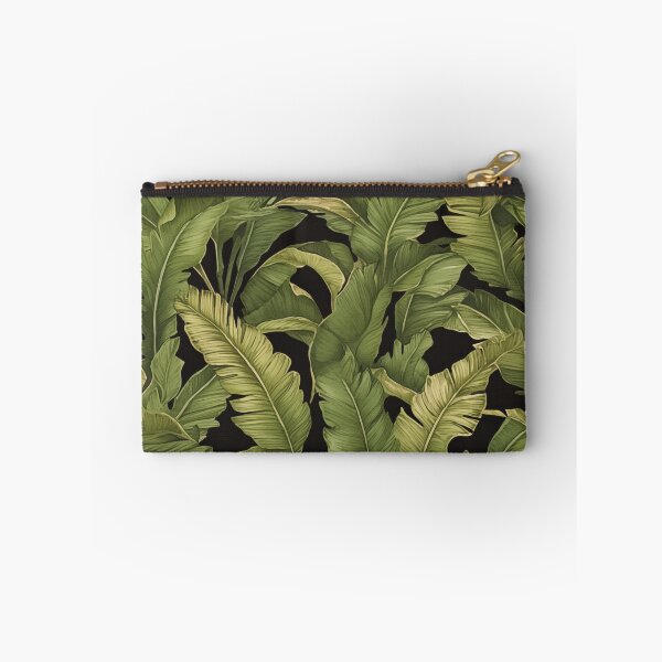 Item preview, Seamless pattern of lush tropical green leaves designed and sold by DMay-art.