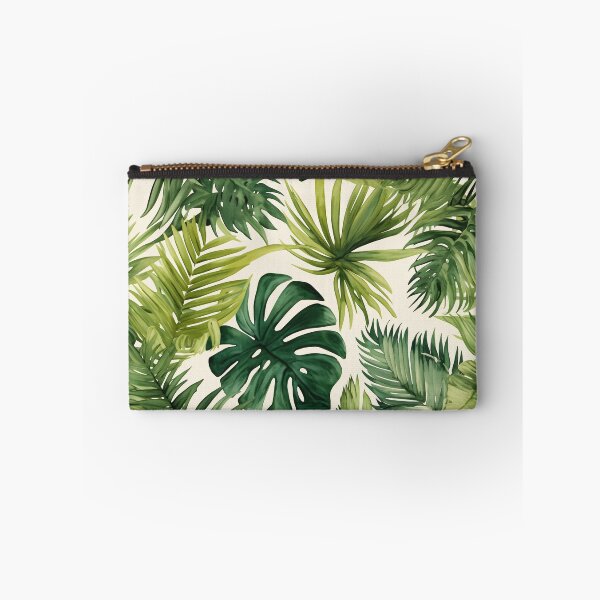 Item preview, Seamless pattern of lush tropical green leaves designed and sold by DMay-art.