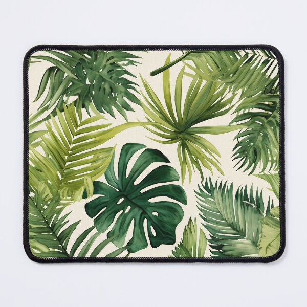 Item preview, Seamless pattern of lush tropical green leaves designed and sold by DMay-art.
