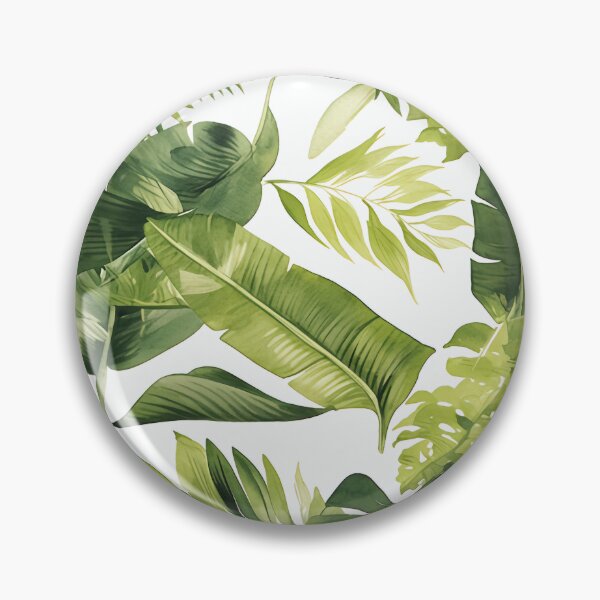 Item preview, Seamless pattern of lush tropical green leaves designed and sold by DMay-art.