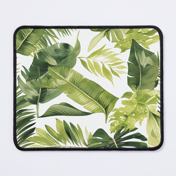 Item preview, Seamless pattern of lush tropical green leaves designed and sold by DMay-art.