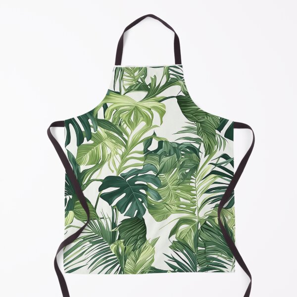 Item preview, Seamless pattern of lush tropical green leaves designed and sold by DMay-art.