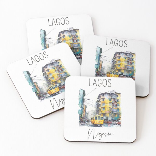 Item preview, A Watercolor Design of Lagos - Nigeria  designed and sold by Sketch-Shack.