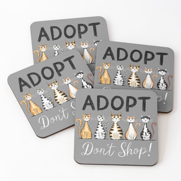 Item preview, Adopt Don't Shop Animal Adoption Awareness designed and sold by Quirky Shirts.