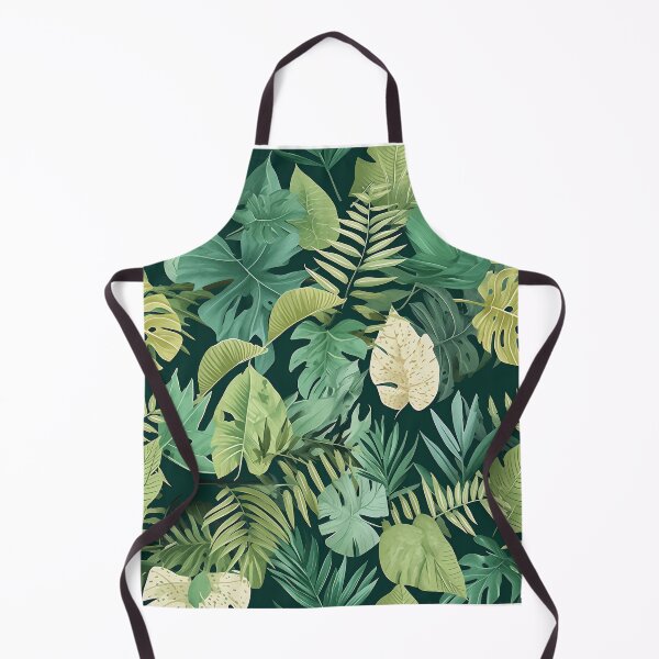 Item preview, Seamless pattern of lush tropical green leaves designed and sold by DMay-art.