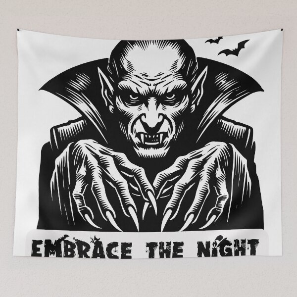Item preview, Vampire Noir: A Haunting Black & White Illustration by Kartick Dutta designed and sold by KARTICK DUTTA.