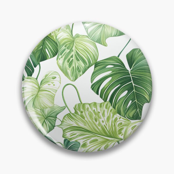 Item preview, Seamless pattern of lush tropical green leaves designed and sold by DMay-art.