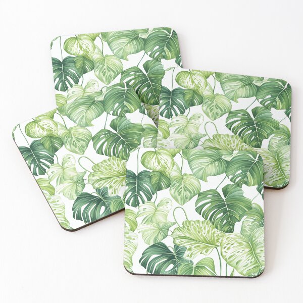 Item preview, Seamless pattern of lush tropical green leaves designed and sold by DMay-art.