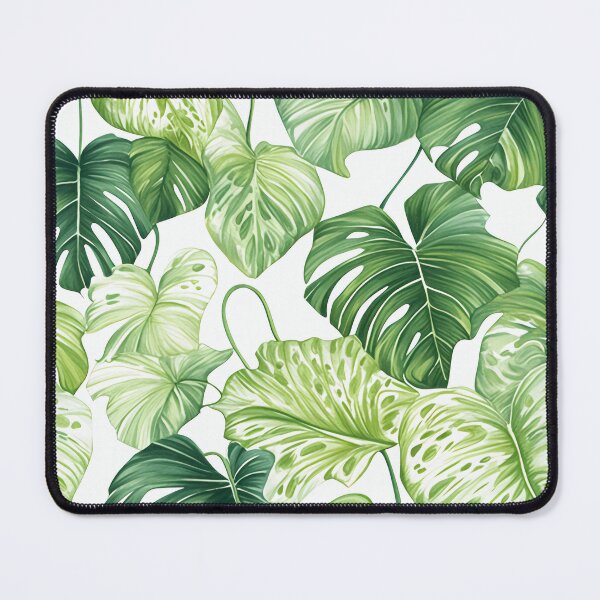 Item preview, Seamless pattern of lush tropical green leaves designed and sold by DMay-art.
