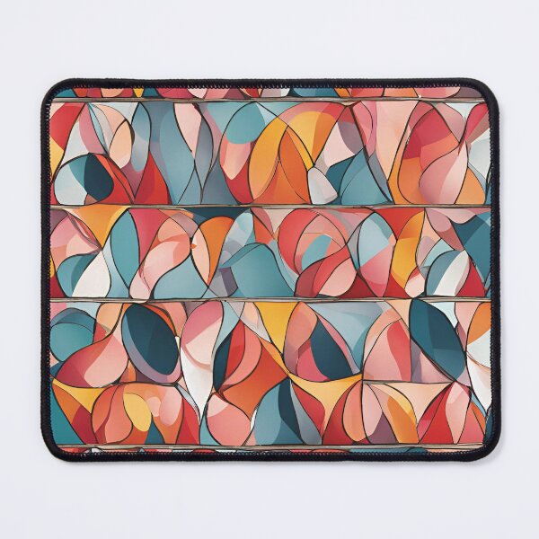 Item preview, Abstract Whimsy: Orange, Blue, and Gray Pattern designed and sold by Hummy-studio.