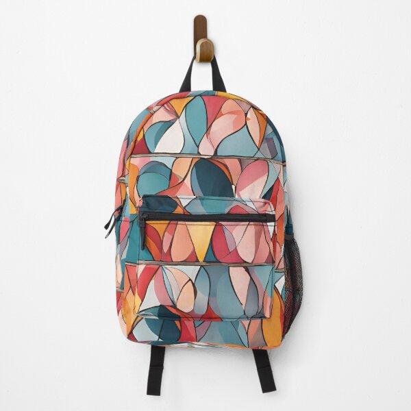 Item preview, Abstract Whimsy: Orange, Blue, and Gray Pattern designed and sold by Hummy-studio.