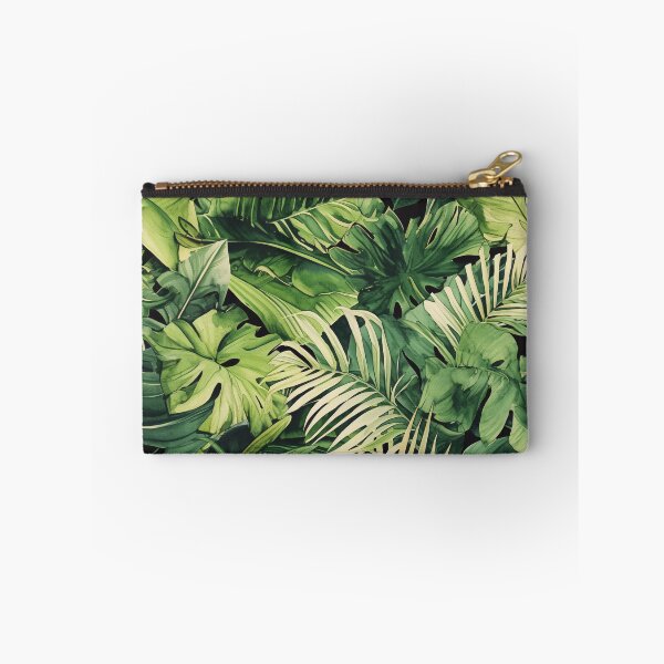 Item preview, Seamless pattern of lush tropical green leaves designed and sold by DMay-art.