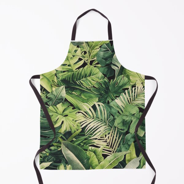 Item preview, Seamless pattern of lush tropical green leaves designed and sold by DMay-art.