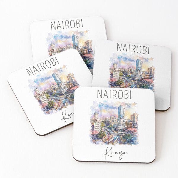Item preview, A Watercolor Design of Nairobi - Kenya  designed and sold by Sketch-Shack.