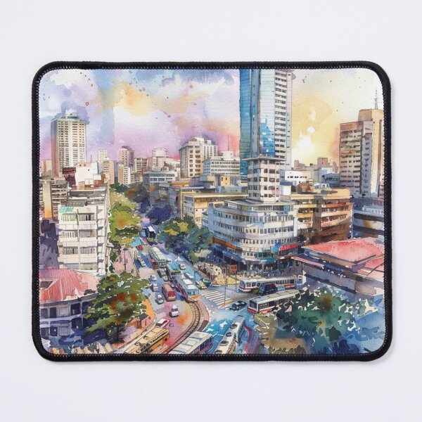 Item preview, A Watercolor Design of Nairobi - Kenya  designed and sold by Sketch-Shack.