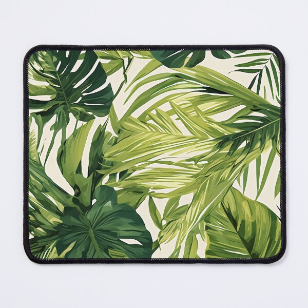 Item preview, Seamless pattern of lush tropical green leaves designed and sold by DMay-art.