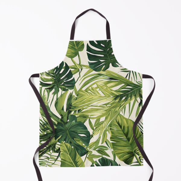Item preview, Seamless pattern of lush tropical green leaves designed and sold by DMay-art.