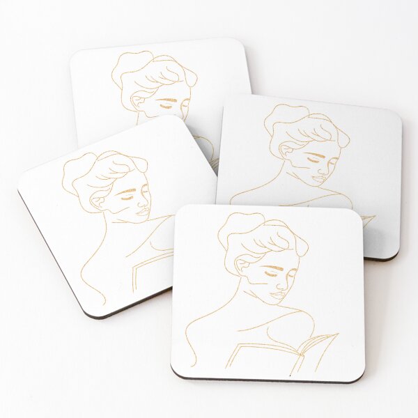 Item preview, Woman reading a book designed and sold by Sahra Talal.