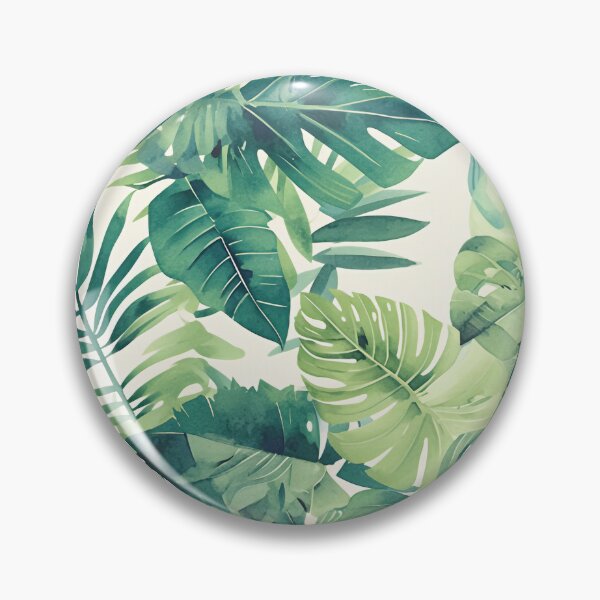 Item preview, Seamless pattern of lush tropical green leaves designed and sold by DMay-art.